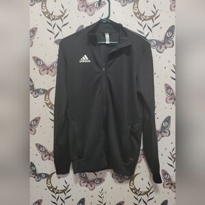 Unique Mens ADIDAS The Brand With 3 Stripes Black and White Track Jacket Size S